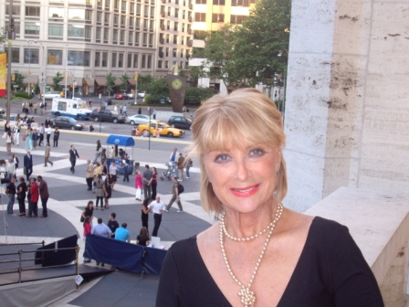Christine at Lincoln center in New York